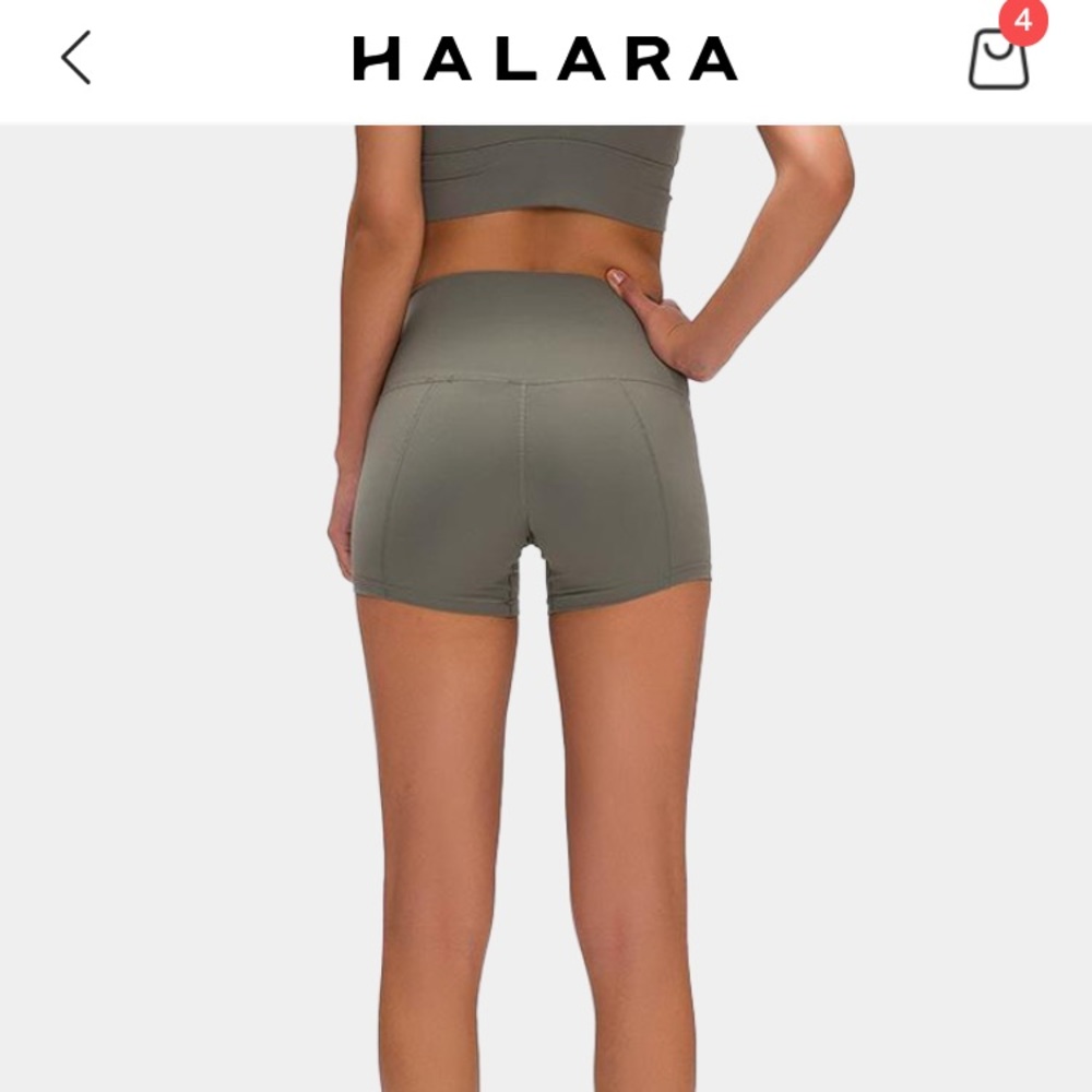 HALARA HIGH RISE BIKER SHORTS